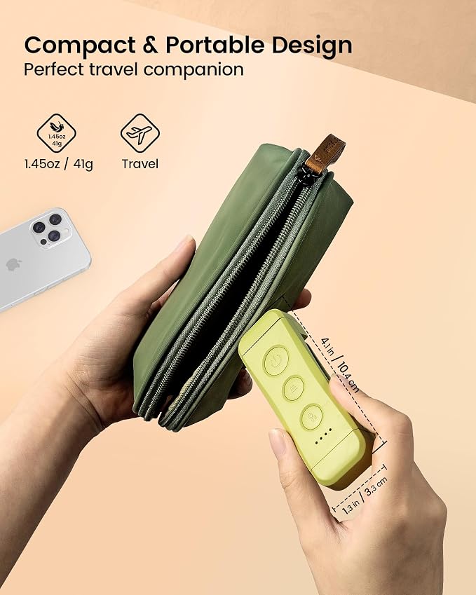 Glocusent USB Rechargeable Book Light, Portable Clip-on LED Reading Light, Reading Lights for Books in Bed with 3 Amber Colors & 5 Brightness Dimmable, Compact & Long Lasting, Perfect fo