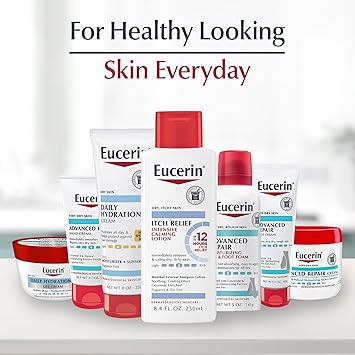 Eucerin Skin Calming Cream - Full Body Lotion for Dry, Itchy Skin, Natural Colloidal Oatmeal Enriched - 14 oz. Tube