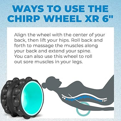 Chirp Wheel XR Knot Kneader - Firm Foam Roller, Deep Tissue Massager, Shiatsu Thumb Massage, Muscle Release Tool for Knots and Tension Relief and for Physical Therapy and Relaxation - 6" Mint