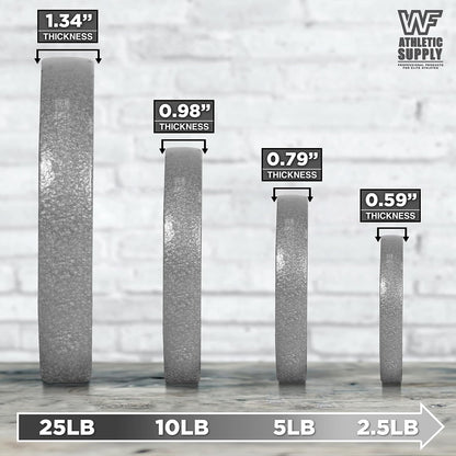 WF Athletic Supply Cast Iron 1 in Standard Grip Plate