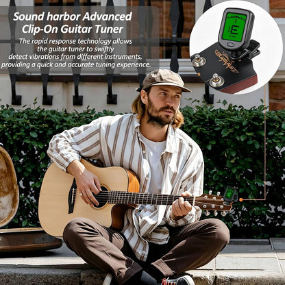 Guitar Tuner Clip On Ukulele Tuner 1 Pack for Guitar Bass Ukulele Violin banjo Tuner
