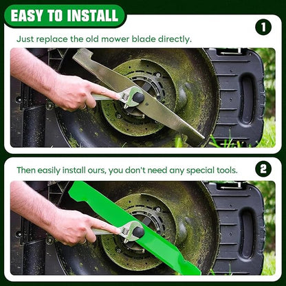 Youxmoto 21 inch Mower Blades Fit for MTD 742-04276 OEM-742-0641 742-0641 942-0641, Fit for Columbia, for Craftsman, for Huskee, for Yard-Man, for Cub Cadet 5521, CC46ES, CC94M with 21" Decks (2 Pack)