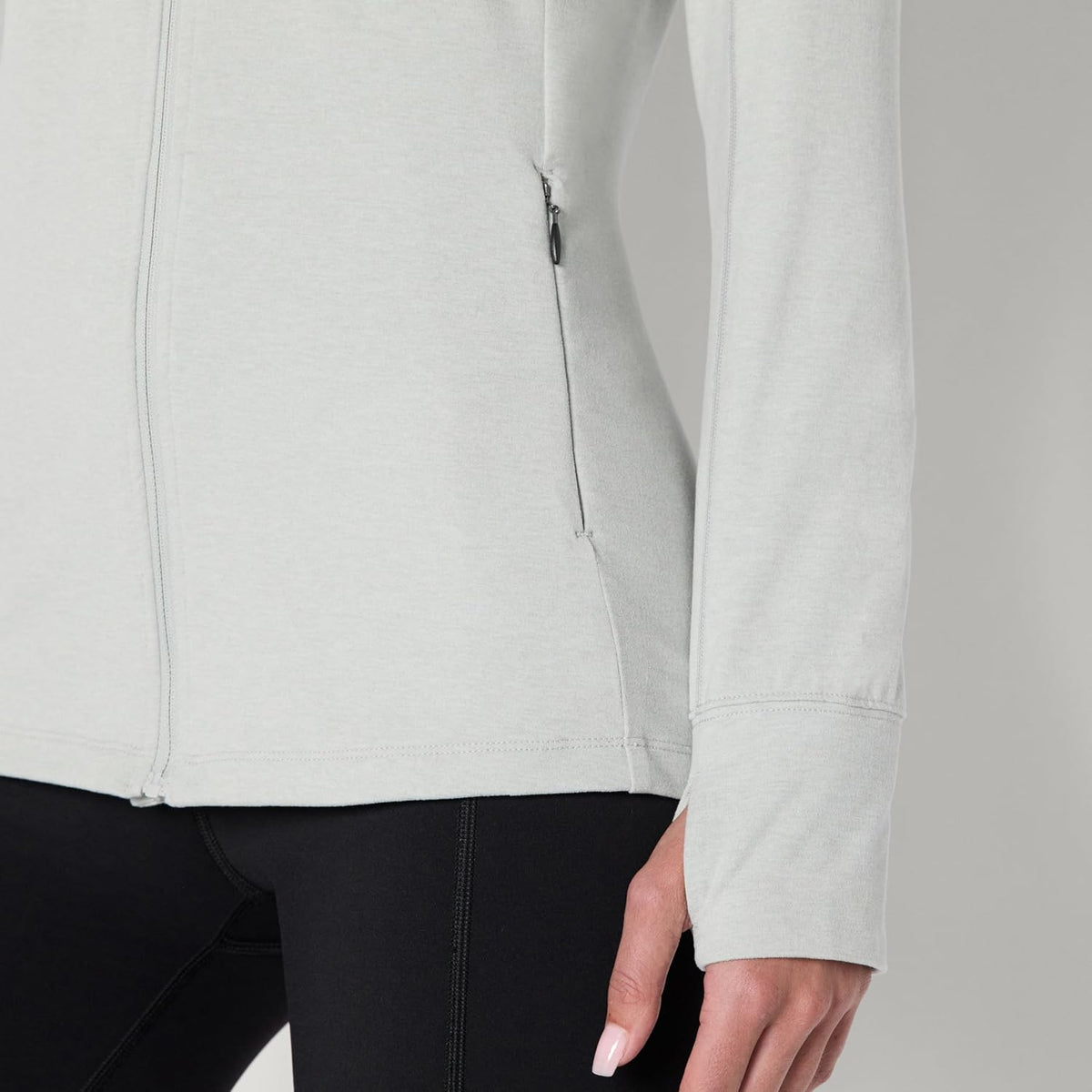 Women's Athletic Soft Performance Lightweight Zip Up Workout Running Jacket