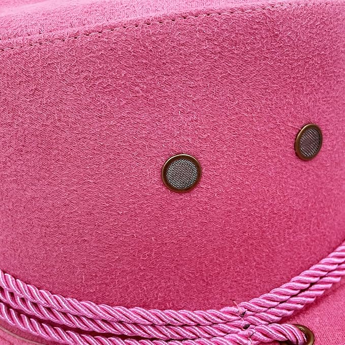 Men's Outback Faux Felt Wide Brim Western Cowboy Hat