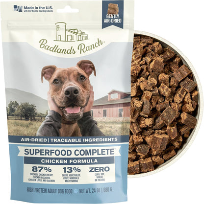 Badlands Ranch Chicken, Heart, Gizzard & Liver Dog Food, 24 oz