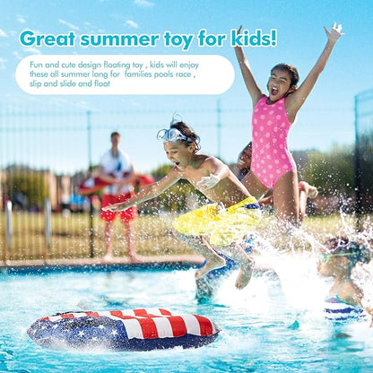Inflatable Pool Floats - Nylon Fabric Swimming Boogie Boards for Pool or Water Slide, Fun Pool Beach Slip and Slide