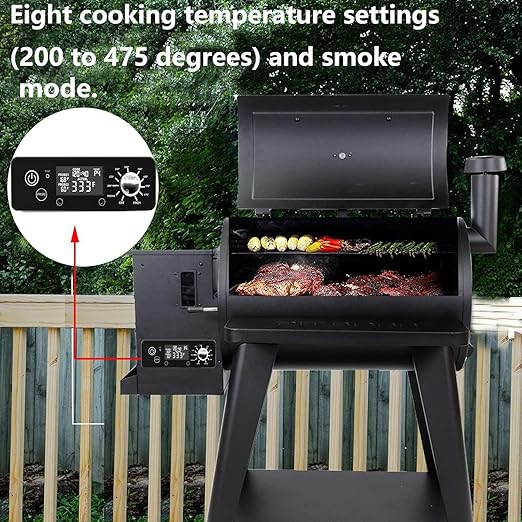 Replacement Pit Boss Digital Thermostat BoardOoa for Pit Boss PB440D2PB1150G etc Grill,with WLCD Display Adjustable Temperature Size