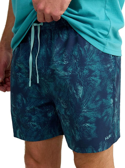 HUK Mens Pursuit Volley Pattern Short, Quick-Dry Shorts for Men