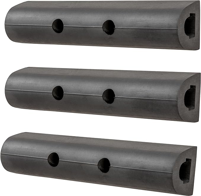 LUVERNE 2090615-3 10-Inch Universal Rubber Bumper Guard Protector Strips Loading Dock Rear Fender Pad Bump Stop, 3-Pack