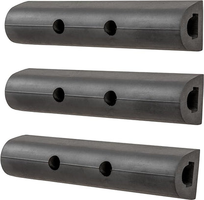 LUVERNE 2090615-3 10-Inch Universal Rubber Bumper Guard Protector Strips Loading Dock Rear Fender Pad Bump Stop, 3-Pack