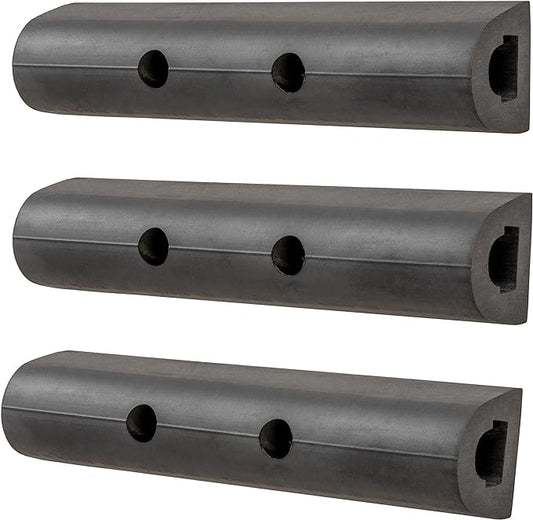LUVERNE 2090615-3 10-Inch Universal Rubber Bumper Guard Protector Strips Loading Dock Rear Fender Pad Bump Stop, 3-Pack