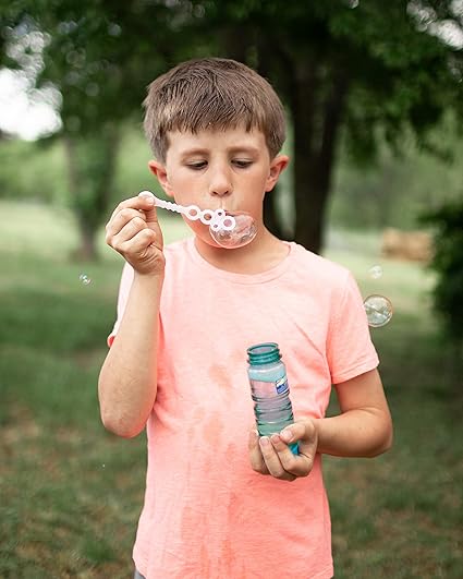 Sunny Days Entertainment 6 Pack Bubble Solution  4oz Bubble Blower Bottles with 6-Hole Wand  Bottle of Bubble Solution for Kids  Birthday Party Favor Toy - Maxx Bubbles