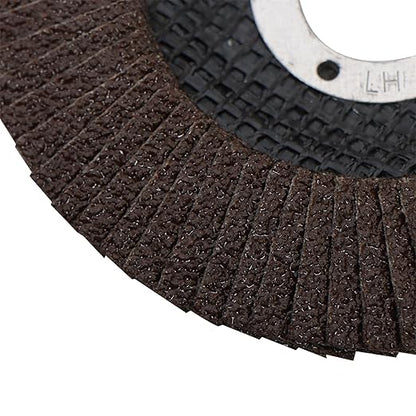 100 Pack 40 Grit Flap Discs 4.5 Inch x 78 Inch Arbor Premium Zirconia Grinding Wheels for Metal, Steel, and Welds