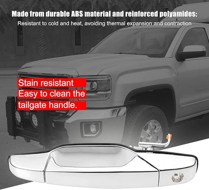 X AUTOHAUX Front Left Side Car Exterior Door Handle for Chevy Silverado Suburban Tahoe Avalanche for GMC Sierra 1500 2500 3500 20828258 22738721 25960525