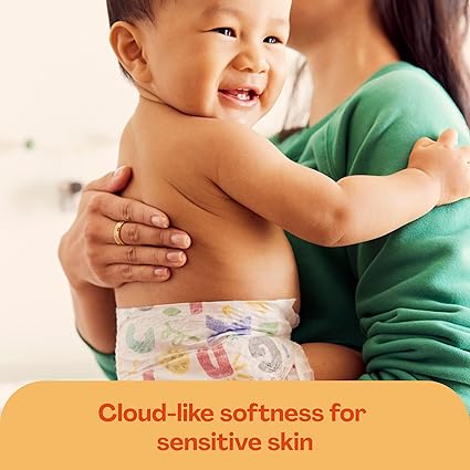 Hello Bello Premium Baby Diapers Size 3, 25 Count of Disposable, Extra-Absorbent, Hypoallergenic Baby Diapers with Snug and Comfort Fit, Alphabet Soup