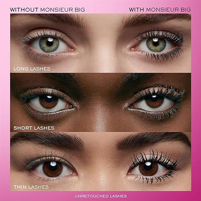 Lanc?¥me Monsieur Big Volumizing Mascara for up to 12x More Volume & 24H Wear - False Lash Effect - Black