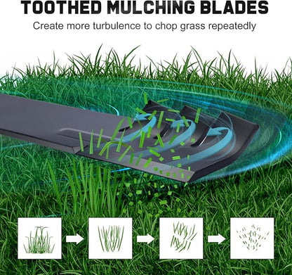42 Inch Mower Mulching Blades for 134149 138971 Craftsman LT2000 LT1000 Poulan Pro Husqvarna 42" Deck Riding Lawn Mower Replace 532138971 532134149 138498 5-Point Star (2 Pack)