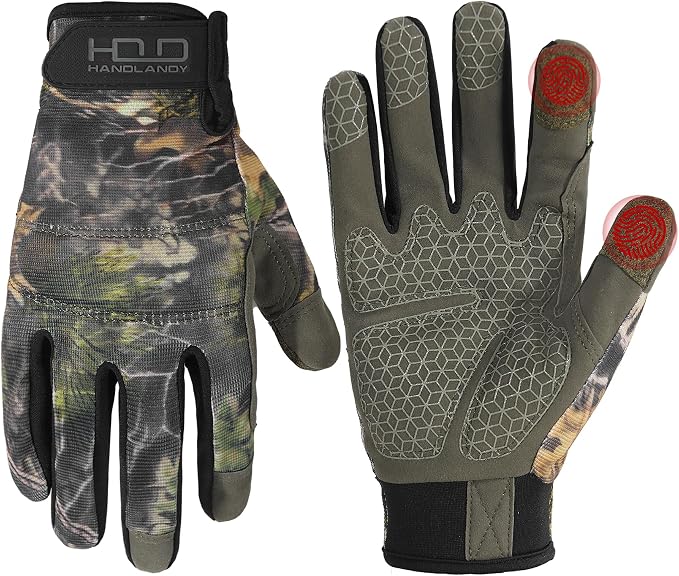 HANDLANDY Work Gloves for Men & Women, Utility Mechanic Working Gloves Touch Screen, Flexible Gardening Gloves for Yard