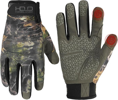 HANDLANDY Work Gloves for Men & Women, Utility Mechanic Working Gloves Touch Screen, Flexible Gardening Gloves for Yard