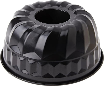IBILI Steel Bundt Cake Pan Nonstick  Made in Spain  9-Inch Round Fluted Mold for Bundt Cakes, Chocoflan, and Gelatin, Durable PFOA-Free Coating, Gift for Women Men, Bakers and Home Chefs