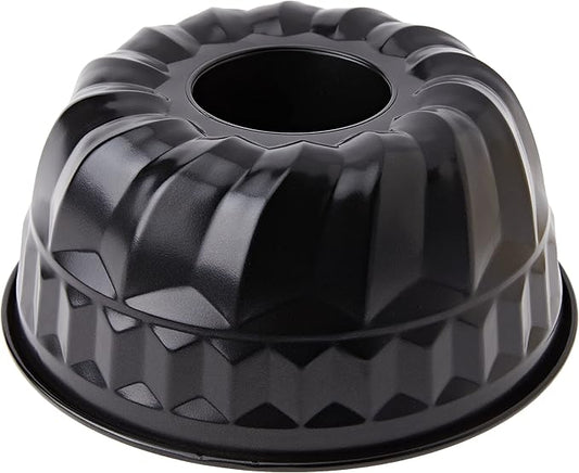 IBILI Steel Bundt Cake Pan Nonstick  Made in Spain  9-Inch Round Fluted Mold for Bundt Cakes, Chocoflan, and Gelatin, Durable PFOA-Free Coating, Gift for Women Men, Bakers and Home Chefs