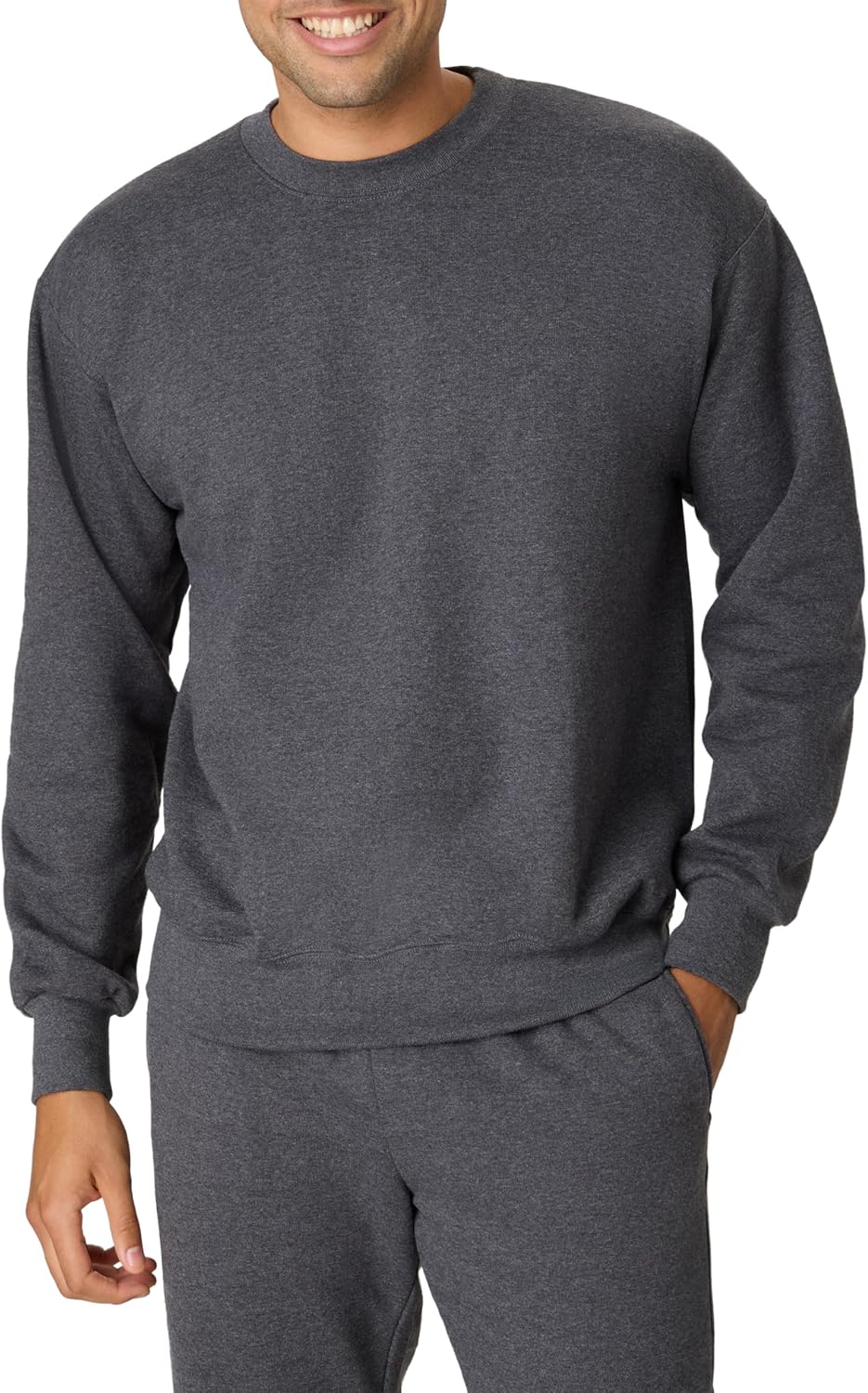 Hanes mens Ultimate Sweatshirt, Heavyweight Fleece Sweatshirt, Crewneck Pullover for Men