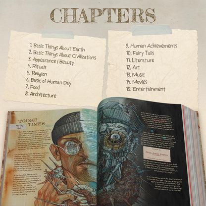 The Diary of The Last Earthling - The Ultimate Collection of Cultural Artifacts - Diary & Encyclopedia with 380 Pages of Detailed Illustrations - Dystopian & Post Apocalyptic Fiction
