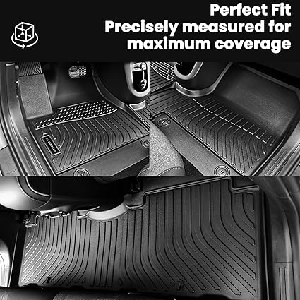 All Weather Cargo Mat Fit for Kia NIRO 2023 2024 2025(Not for PHEV or EV) TPE Rubber Cargo Liner Set NIRO Accessories All Season Guard Odorless Anti-Slip Trunk Tray Black