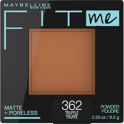 Maybelline Fit Me Matte + Poreless Pressed Face Powder Makeup & Setting Powder, Truffle, 1 Count ( 362 Truffle ) No Original Box