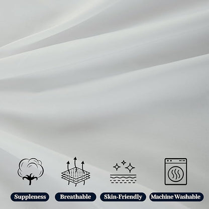 HBHLFZ Double top sheet, brushed ultra fine fiber sheets, soft and breathable, hotel quality sheets, shrink and fade resistant, easy to care for, only