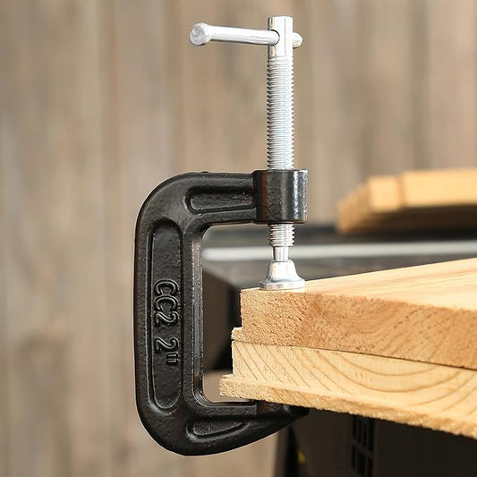 GreatNeck CC2 2-Inch C-Clamp, Automotive and Wood Clamps, Wood Working Tools and Welding Clamps, C Clamps for Home Improvement and Automotive Repair