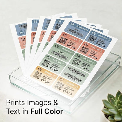 3" X 2" Matte White Printable Shipping Labels (250 Sheets, 2500 Stickers) Mailing and Address Labels, Product Packaging Stickers for Laser & Inkjet Printers - Spartan Industrial Template R011