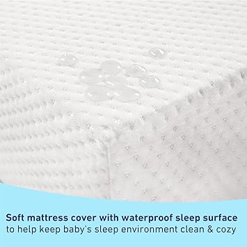 Graco Premium Crib  Toddler Mattress  GREENGUARD Gold Certified  CertiPUR-US Certified, Fits All Standard Crib  Toddler Beds, Waterproof Sleep Surface, Machine-Washable Outer Cover for Easy Care