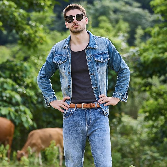 This handmade leather belt from VATAN is a great everyday accessory that pairs well with jeans, suits, and formal wear. Check it out on now! https://a.co/d/07bcYelg