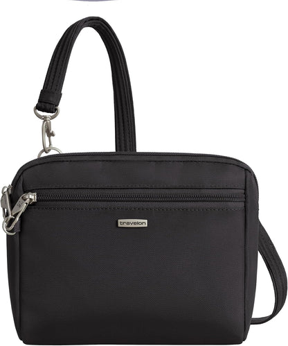 Travelon crossbody bag with anti-theft security, RFID blocking, and roomy main compartment for safe, organized essentials. Check it out on - you won't regret it!
