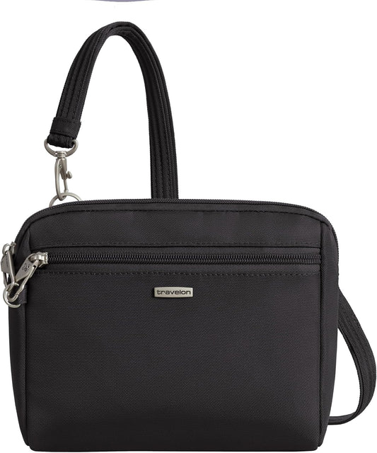 Travelon crossbody bag with anti-theft security, RFID blocking, and roomy main compartment for safe, organized essentials. Check it out on - you won't regret it!