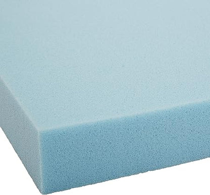 Basics Twin Mattress Topper, Cooling Gel-Infused, CertiPUR-US Certified, 2 Inches, Blue