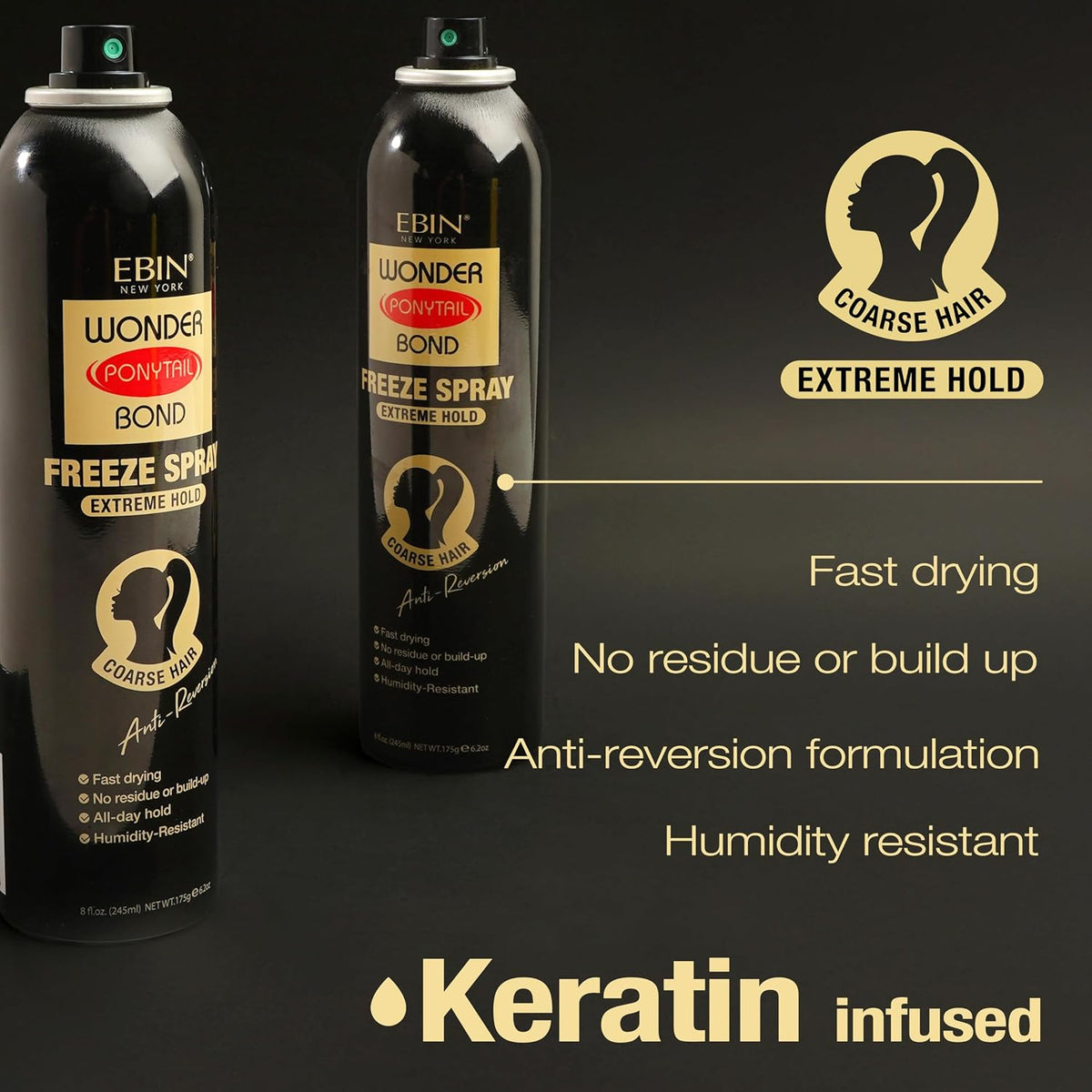 This hair spray locks in any hairstyle with a long-lasting, firm hold that won't weigh your hair down.