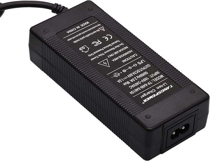 48v Battery Charger 54.6V 48Volt Power Supply Adapter Charger for Rad Battery 48 Volt DC 5.5 Round 13S Lithium Replacement Charge