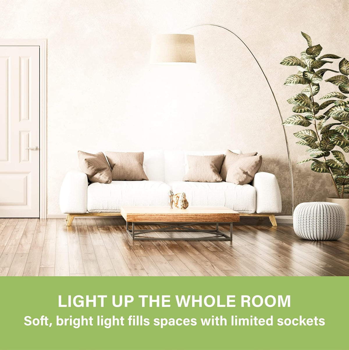 Sigalux LED Light Bulbs 100W Equivalent, A19 Standard 2700K Soft White, Non-Dimmable Energy Efficient 13W Warm E26 Medium Base, 1500LM, UL Listed, 12 Pack