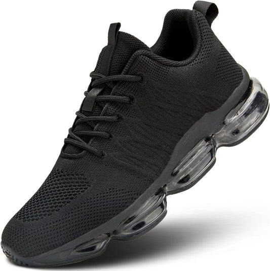 Men's Air Cushion Running Shoes Breathable Tennis Fashion Sneakers Non Slip Workout Casual Sport Shoes Gym Training Comfortable Walking Shoes