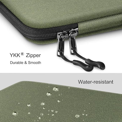 FINPAC Hard Laptop Sleeve Case for 15.3 inch MacBook Air M3 M2 2024, 16.2 inch MacBook Pro M4/M3/M2/M1 Pro/Max A2991 A2780 A2485 A2141, Waterproof Case for Surface Laptop/Book, Olive