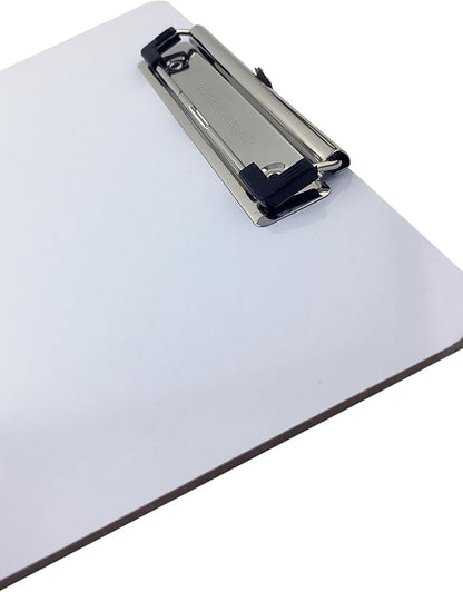 Clipboard Dry Erase Surface 9'' x 12.5'' Letter Size Low Profile Clip Whiteboard Single (Pack of 1)