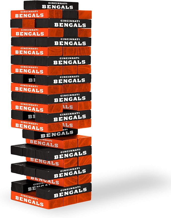 NFL Pro Football Tabletop Stackers Block Game by Wild Sports - Perfect Gift for NFL Football Fan, Dorm Game, Rec Room, Tailgate