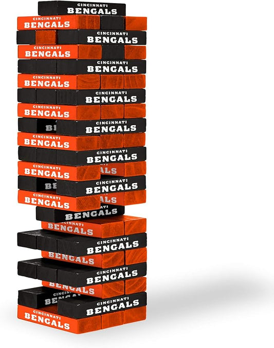 NFL Pro Football Tabletop Stackers Block Game by Wild Sports - Perfect Gift for NFL Football Fan, Dorm Game, Rec Room, Tailgate