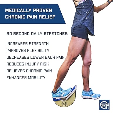 Premium Calf Stretcher and Foot Rocker for Plantar Fasciitis Relief, Achilles Tendonitis, Increase Mobility and Flexibility, Improve Range of Motion With our Foot Stretcher