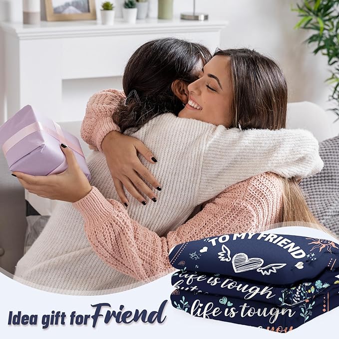 Friendship Gifts for Women, Friends Blanket, Birthday Gifts for Women Friendship, for Women, Unique Friendship Gift for My Best Friend, Bestie, BBF - Best Friend Blankets 50x60