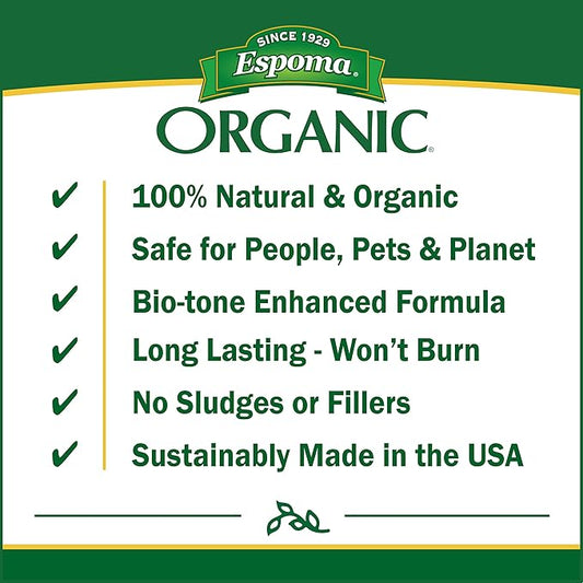 Espoma Organic Plant-Tone 5-3-3 Natural  Organic All Purpose Plant Food; 4 lb. Bag; The Original Organic Fertilizer for All Flowers, Vegetables, Trees, and Shrubs.