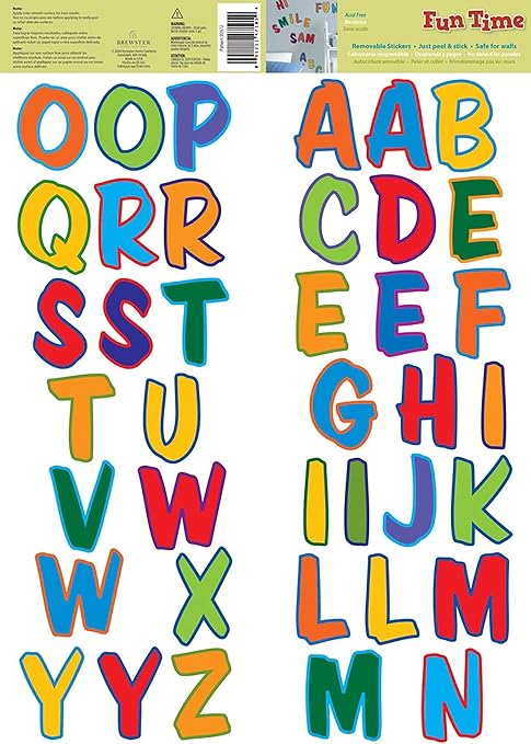 Fun Time 93972 Alphabet Wall Stickers