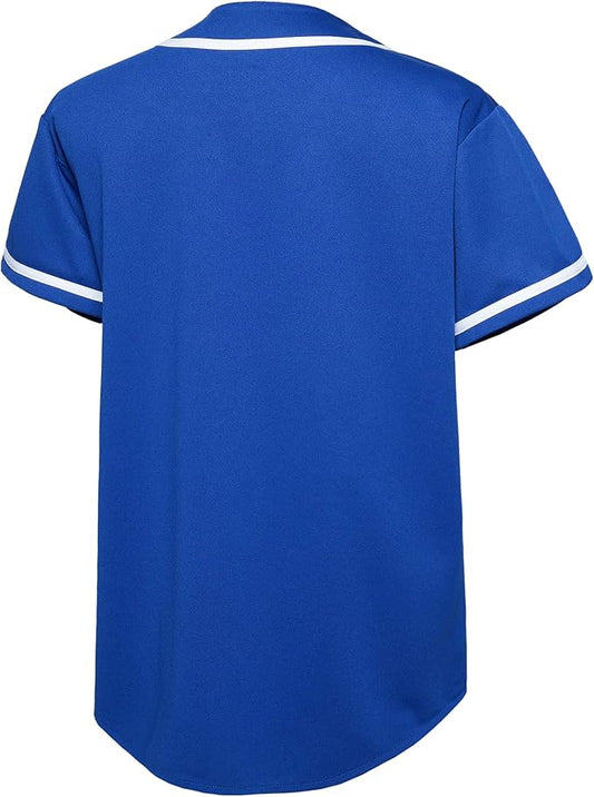 EALER BJ80 Series Mens Baseball Jersey Button Down Shirts Short Sleeve Hipster Hip Hop Sports Uniforms